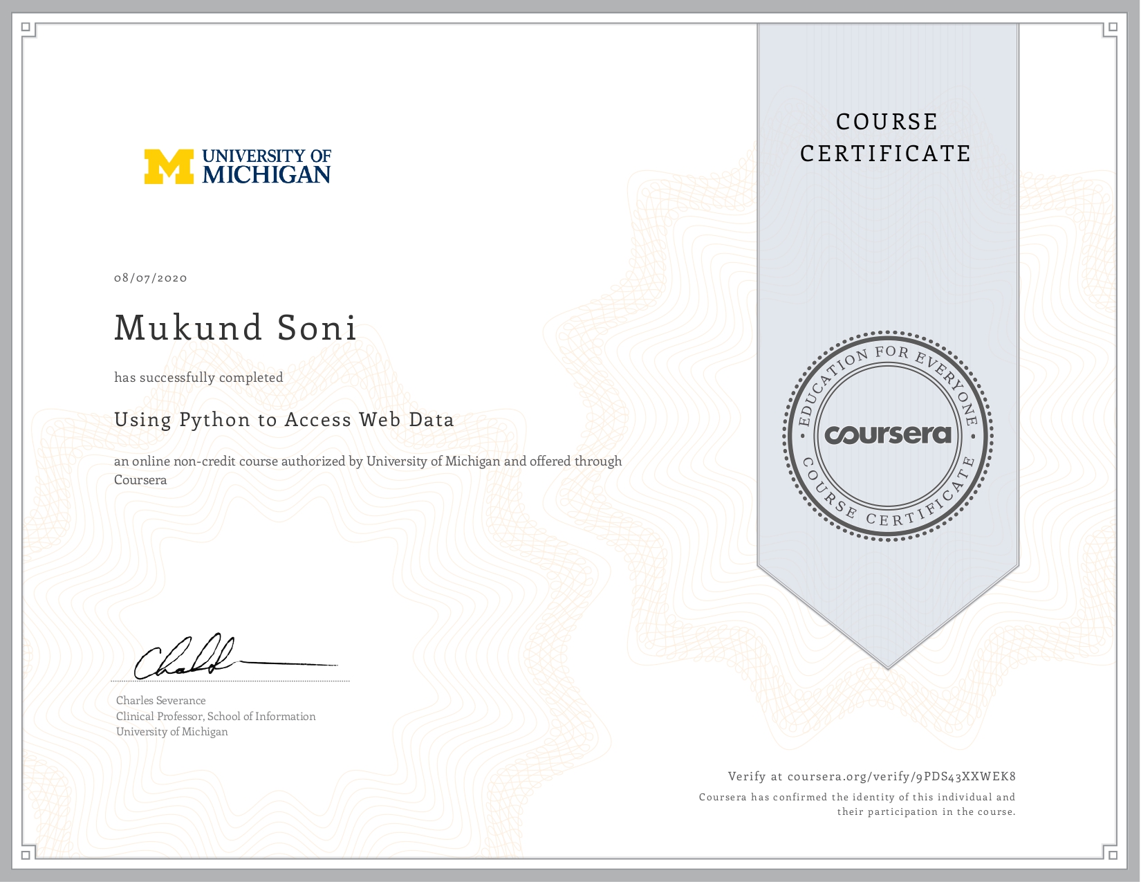Using Python to Access Web Data & APIs